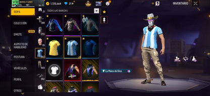 286 FRE FIRE!! CUENTA VETERANA CON 4 EVOS Y BUENAS ARMAS!! MÁS DE 600 PECHOS! CHAQUETAS ANTIGUAS! EVENTO E INCUBADORAS CHIDAS! YING YANG! MUCHA ROPA ANTIGUA! ! CUELLO DE TORTUGA! PERFECTA PARA COMBINAR COM TODO! REGIÓN: EEUU (1799mx)