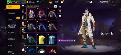 286 FRE FIRE!! CUENTA VETERANA CON 4 EVOS Y BUENAS ARMAS!! MÁS DE 600 PECHOS! CHAQUETAS ANTIGUAS! EVENTO E INCUBADORAS CHIDAS! YING YANG! MUCHA ROPA ANTIGUA! ! CUELLO DE TORTUGA! PERFECTA PARA COMBINAR COM TODO! REGIÓN: EEUU (1799mx)