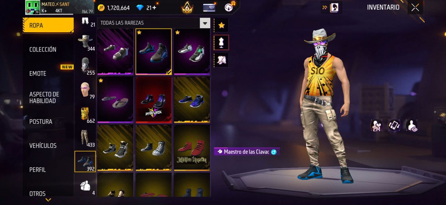 286 FRE FIRE!! CUENTA VETERANA CON 4 EVOS Y BUENAS ARMAS!! MÁS DE 600 PECHOS! CHAQUETAS ANTIGUAS! EVENTO E INCUBADORAS CHIDAS! YING YANG! MUCHA ROPA ANTIGUA! ! CUELLO DE TORTUGA! PERFECTA PARA COMBINAR COM TODO! REGIÓN: EEUU (1799mx)