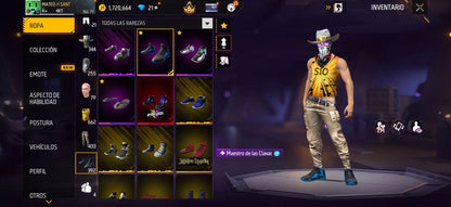 286 FRE FIRE!! CUENTA VETERANA CON 4 EVOS Y BUENAS ARMAS!! MÁS DE 600 PECHOS! CHAQUETAS ANTIGUAS! EVENTO E INCUBADORAS CHIDAS! YING YANG! MUCHA ROPA ANTIGUA! ! CUELLO DE TORTUGA! PERFECTA PARA COMBINAR COM TODO! REGIÓN: EEUU (1799mx)