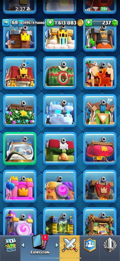 177 GRIAL CLASH! LIGA 3! 15,145 COPAS! 77 CARTAS AL 15 ÉLITES! 25 EVOLUCIONES! 44 CARTAS AL 14! 190 EMOTES EXCLUSIVOS Y SÚPER PEDIDOS! 23 TORRES! INSIGNIA 6 AÑOS! (3449mx) @everyone