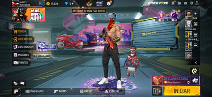 304 FREE FIRE! CUENTA PARA INICIAR! 3 EVOS Y BUENAS ARMAS! CASI 200 PECHOS! YING YANG! PLAYERAS DE FUTBOL! TRAJES DE NARUTO! MUCHA ROPA DE EVENTO! CUBOS! PERFECTA PARA COMBINAR CON TODO! REGIÓN: SUDAMÉRICA (899mx @everyone