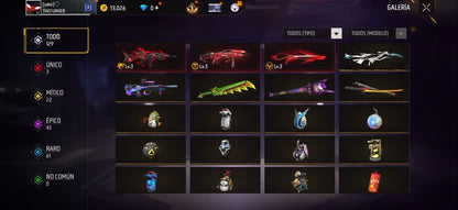 304 FREE FIRE! CUENTA PARA INICIAR! 3 EVOS Y BUENAS ARMAS! CASI 200 PECHOS! YING YANG! PLAYERAS DE FUTBOL! TRAJES DE NARUTO! MUCHA ROPA DE EVENTO! CUBOS! PERFECTA PARA COMBINAR CON TODO! REGIÓN: SUDAMÉRICA (899mx @everyone