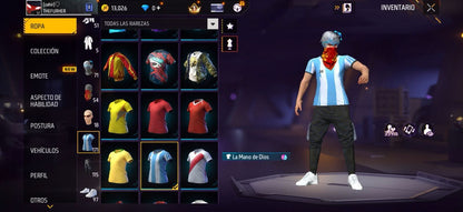 304 FREE FIRE! CUENTA PARA INICIAR! 3 EVOS Y BUENAS ARMAS! CASI 200 PECHOS! YING YANG! PLAYERAS DE FUTBOL! TRAJES DE NARUTO! MUCHA ROPA DE EVENTO! CUBOS! PERFECTA PARA COMBINAR CON TODO! REGIÓN: SUDAMÉRICA (899mx @everyone