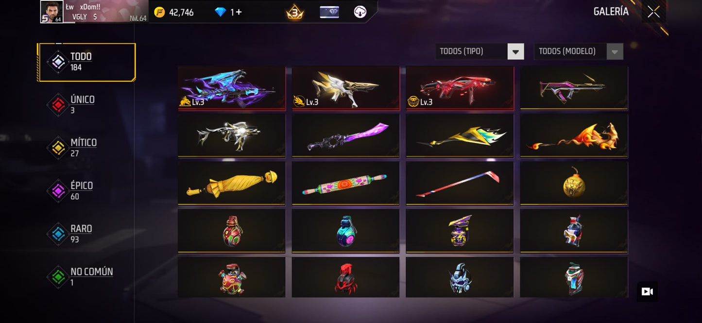 🔥 Cuenta Free Fire