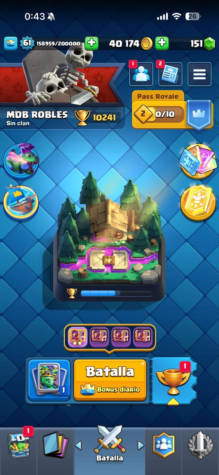 467 CLASH! CUENTA BUENA! 10,241 COPAS! 21 CARTAS AL 15! 50 CARTAS AL 14! 1 HÉROE! 16 CARTAS EVOLUTIVAS! 90 EMOTES EXCLUSIVOS! 9 TORRES! INSIGNIA DE 4 AÑOS! (2199mx) @everyone