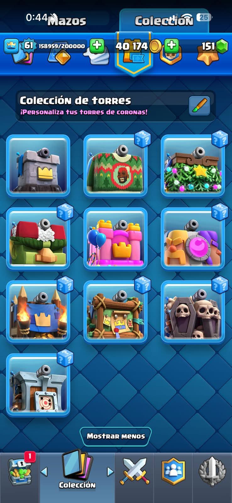 467 CLASH! CUENTA BUENA! 10,241 COPAS! 21 CARTAS AL 15! 50 CARTAS AL 14! 1 HÉROE! 16 CARTAS EVOLUTIVAS! 90 EMOTES EXCLUSIVOS! 9 TORRES! INSIGNIA DE 4 AÑOS! (2199mx) @everyone