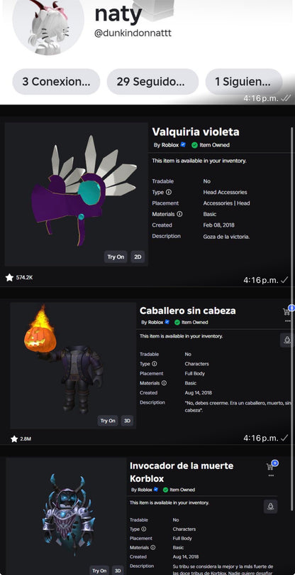 🎮 Cuenta Roblox
