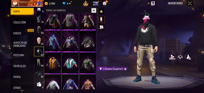 305 FREE FIRE! CUENTA MIXTA CON 5 EVOS Y BUENAS ARMAS! MÁS DE 150 PECHOS! YING YANG! NARUTO! JOSTIN! CUELLO DE TORTUGA! LA CASA DE PAPEL! ANGELICALES! PERFECTA PARA COMBINAR CON TODO! REGIÓN: EEUU (1999mx @everyone