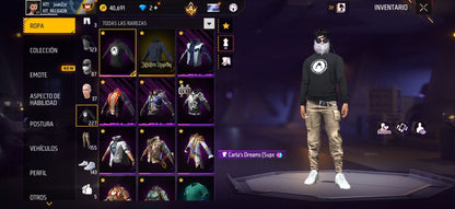 306 FREE FIRE! CUENTA MIXTA CON 3 EVOS A BUEN NIVEL! MÁS DE 150 PECHOS! TRAJE JUJUTSU KAISEN! JORDAN ! CUELLO DE TORTUGA! PLAYERAS DE FUTBOL! PERFECTA PARA COMBINAR CON TODO! REGIÓN: EEUU (1299mx) @everyone
