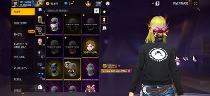306 FREE FIRE! CUENTA MIXTA CON 3 EVOS A BUEN NIVEL! MÁS DE 150 PECHOS! TRAJE JUJUTSU KAISEN! JORDAN ! CUELLO DE TORTUGA! PLAYERAS DE FUTBOL! PERFECTA PARA COMBINAR CON TODO! REGIÓN: EEUU (1299mx) @everyone