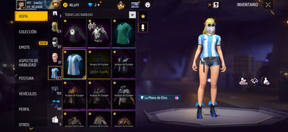 306 FREE FIRE! CUENTA MIXTA CON 3 EVOS A BUEN NIVEL! MÁS DE 150 PECHOS! TRAJE JUJUTSU KAISEN! JORDAN ! CUELLO DE TORTUGA! PLAYERAS DE FUTBOL! PERFECTA PARA COMBINAR CON TODO! REGIÓN: EEUU (1299mx) @everyone