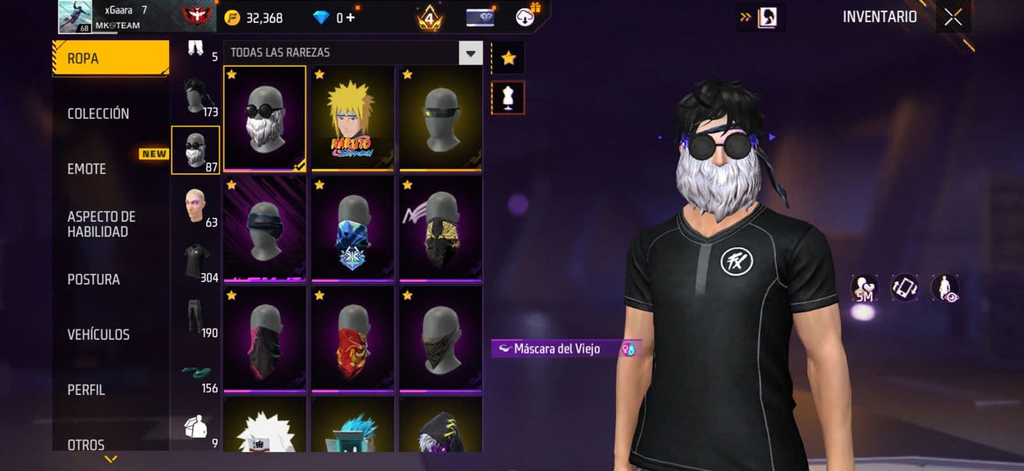 307 FREE FIRE! CUENTA MIXTA CON 3 EVOS Y BUENAS ARMAS! MAS DE 300 PECHOS! CUELLO DE TORTUGA! PLAYERAS DE FUTBOL! CUELLO DE TORTUGA! PERFECTA PARA INICIAR! REGIÓN: EEUU (899mx @everyone