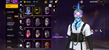 309 FREE FIRE! CUENTA MIXTA CON 5 EVOS A BUEN NIVEL! 1 AL NIVEL MÁXIMO! CASI 700 PECHOS! YING YANG! CUELLO DE TORTUGA! PLAYERAS DE FUTBOL! J BALVIN! RAMPAGE! ANGELICALES! PERFECTA PARA COMBINAR CON TODO! REGIÓN: EEUU (3499mx @everyone