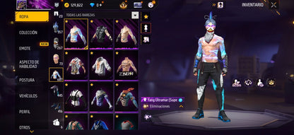 309 FREE FIRE! CUENTA MIXTA CON 5 EVOS A BUEN NIVEL! 1 AL NIVEL MÁXIMO! CASI 700 PECHOS! YING YANG! CUELLO DE TORTUGA! PLAYERAS DE FUTBOL! J BALVIN! RAMPAGE! ANGELICALES! PERFECTA PARA COMBINAR CON TODO! REGIÓN: EEUU (3499mx @everyone