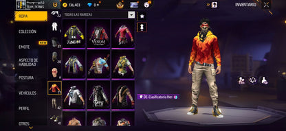 311 FREE FIRE! CUENTA PARA INICIAR CON 1 EVO A BUEN NIVEL! 77 PECHOS! TRAJE ASSASSINS! PLAYERAS DE FUTBOL! VENOM! PERFECTA PARA INICIAR! REGIÓN: EEUU (399mx @everyone