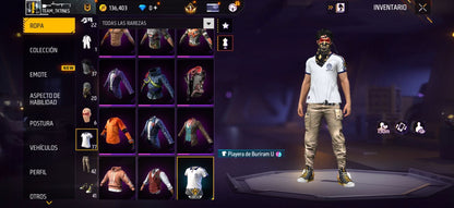 311 FREE FIRE! CUENTA PARA INICIAR CON 1 EVO A BUEN NIVEL! 77 PECHOS! TRAJE ASSASSINS! PLAYERAS DE FUTBOL! VENOM! PERFECTA PARA INICIAR! REGIÓN: EEUU (399mx @everyone