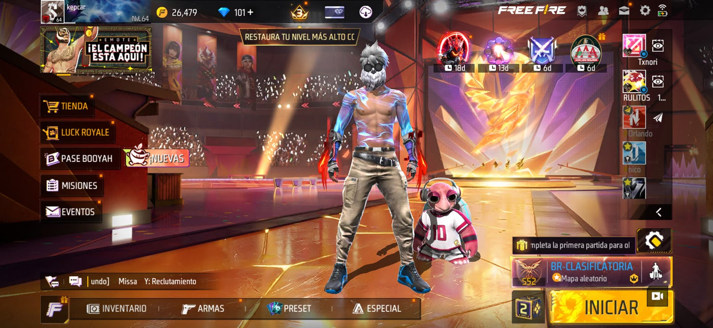 🔥 Cuenta Free Fire