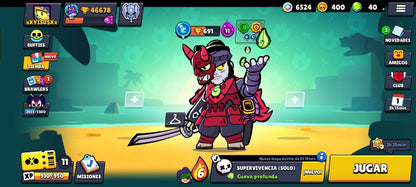 69 BRAWL! CUENTA CON 35735 COPAS! 18 CARTAS CON HIPERCARGA! 9 CARTAS CON FUERZA MÁXIMA! 3 ASPECTOS LEGENDARIOS Y 2 ASPECTOS DE HIPERCARGA DESBLOQUEADOS!! HABILIDADES ESTELARES Y GADGETS!! (549mx) @everyone