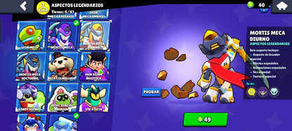 69 BRAWL! CUENTA CON 35735 COPAS! 18 CARTAS CON HIPERCARGA! 9 CARTAS CON FUERZA MÁXIMA! 3 ASPECTOS LEGENDARIOS Y 2 ASPECTOS DE HIPERCARGA DESBLOQUEADOS!! HABILIDADES ESTELARES Y GADGETS!! (549mx) @everyone