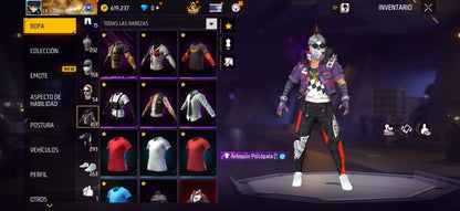 330 FREE FIRE! CUENTA MIXTA CON 4 EVOS, 2 AL NIVEL MAXIMO Y BUENAS ARMAS DE INCUBADORA! 457 PECHOS! TRAJE COBRA! SAMURAI ZOMBIE! INCUBADORAS CARAS Y CHIDAS! MUCHA ROPA DE EVENTO! J.BALVIN! PAÑUELOS! ANGELICALES DE HOMBRE Y MUJER! PUÑOS! PERFECTA...
