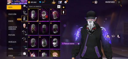 331 FREE FIRE! CUENTA MIXTA CON 13 EVOS A BUEN NIVEL Y BUENAS ARMAS! CASI 500 PECHOS! TRAJE SAMURAI ZOMBIE! JUJTSU KAISEN! TRAJE DE SUBASTA! CUELLO DE TORTUGA! INCUBADORAS CARAS Y CHIDAS! MUCHA ROPA DE EVENTO! ANGELICALES! PERFECTA PARA COMBINAR CON...