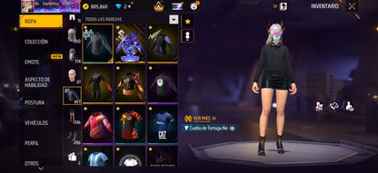 331 FREE FIRE! CUENTA MIXTA CON 13 EVOS A BUEN NIVEL Y BUENAS ARMAS! CASI 500 PECHOS! TRAJE SAMURAI ZOMBIE! JUJTSU KAISEN! TRAJE DE SUBASTA! CUELLO DE TORTUGA! INCUBADORAS CARAS Y CHIDAS! MUCHA ROPA DE EVENTO! ANGELICALES! PERFECTA PARA COMBINAR CON...