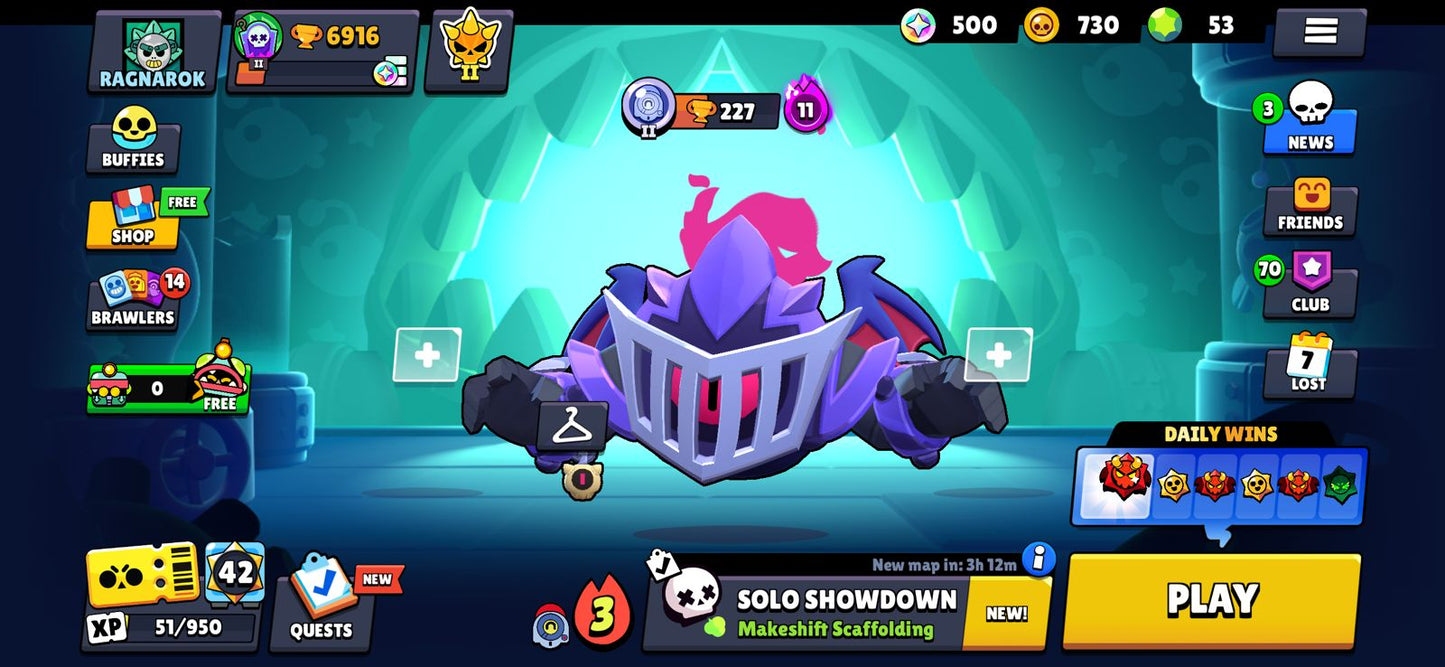 BRAWL! 50/98 BRAWLERS! 2 BRAWLERS CON HYPERCARGA! 6 BRAWLERS AL MAX! 6,916 COPAS! 500 PUNTOS ESTELARES! VARIEDAD DE SKINS! (199mx) @everyone