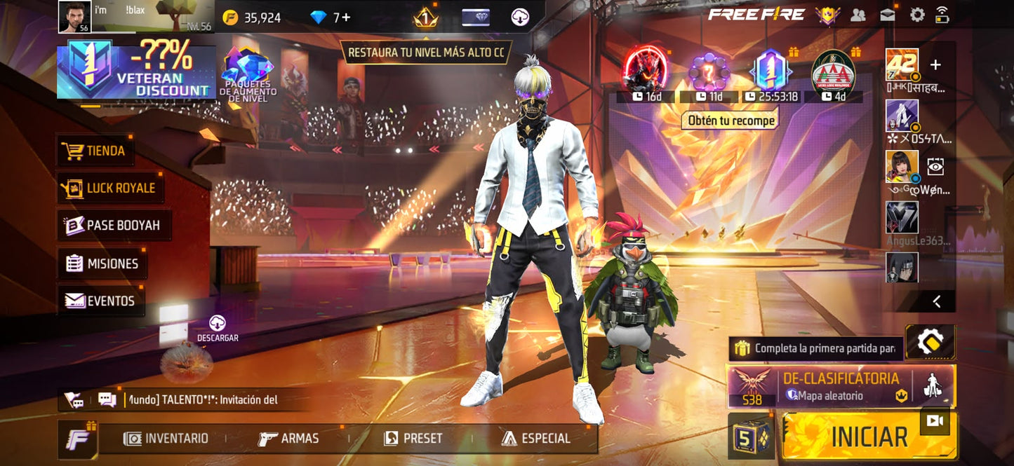 🔥 Cuenta Free Fire