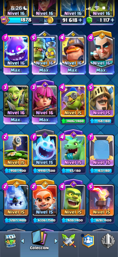 👑 Cuenta Clash Royale