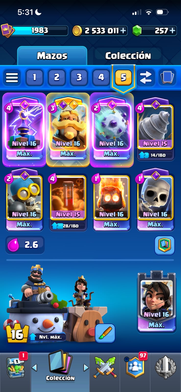 👑 Cuenta Clash Royale