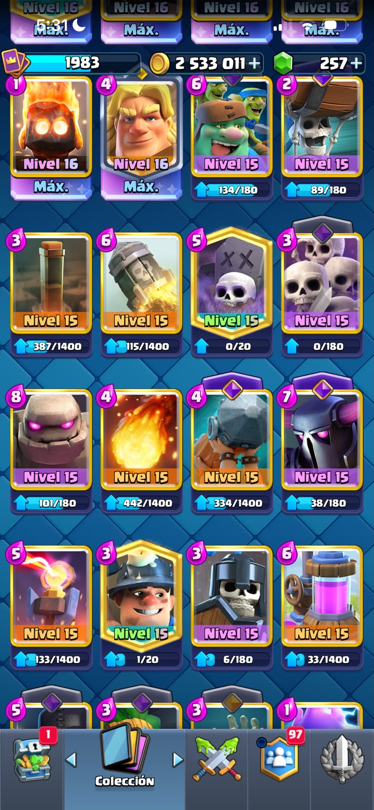 👑 Cuenta Clash Royale