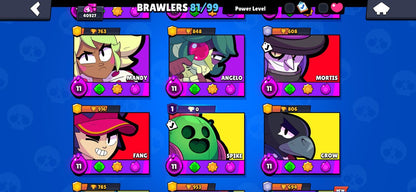 105 BRAWL! 40,927 COPAS! 81/99 BRAWLERS! 29 BRAWLERS CON HYPERCARGA! 3 BRAWLERS AL MAX! 4643 PUNTOS ESTELARES! SKINS MUY BUENAS! (599mx @everyone