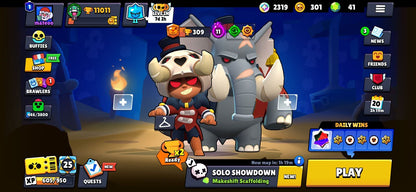 109 BRAWL! CUENTA PARA EMPEZAR! 47/100 BRAWLERS! 11,011 COPAS! 10 BRAWLERS CON HYPERCARGA! 4 BRAWLERS AL MAX! 2,319 PUNTOS ESTELARES! SKINS MUY BUENAS! (299mx @everyone