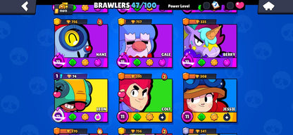 109 BRAWL! CUENTA PARA EMPEZAR! 47/100 BRAWLERS! 11,011 COPAS! 10 BRAWLERS CON HYPERCARGA! 4 BRAWLERS AL MAX! 2,319 PUNTOS ESTELARES! SKINS MUY BUENAS! (299mx @everyone
