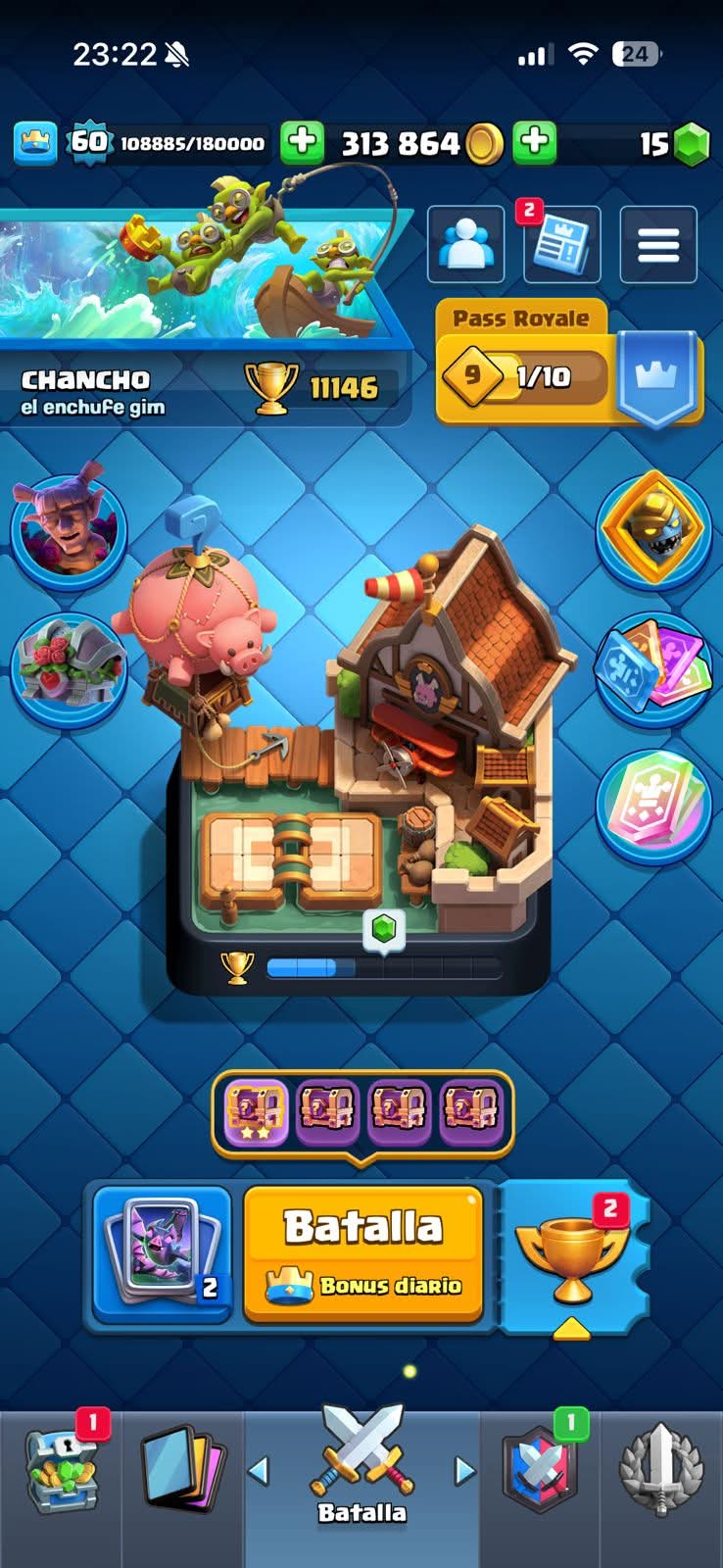 536 CLASH! 11,146 COPAS! 2 CARTAS AL 16 MAX! 8 CARTAS AL 15! 33 CARTAS AL 14!! 15 CARTAS EVOLUTIVAS! 94 EMOTES + 98 BRAWL! 39,611 COPAS! 89/99 BRAWLERS! 35 BRAWLERS CON HYPERCARGA! 12 BRAWLERS AL MAX! (1199mx @everyone
