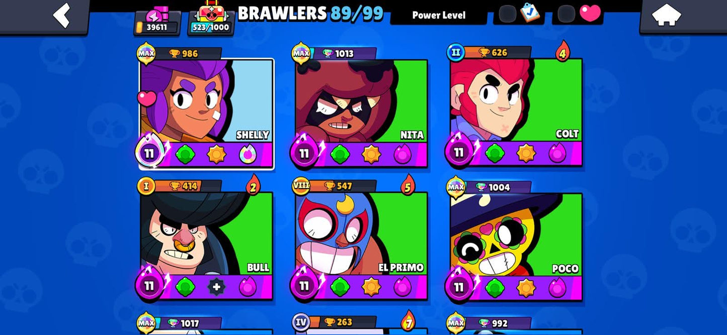 98 BRAWL! 39,611 COPAS! 89/99 BRAWLERS! 35 BRAWLERS CON HYPERCARGA! 12 BRAWLERS AL MAX! + 536 CLASH! 11,146 COPAS! 2 CARTAS AL 16 MAX! 8 CARTAS AL 15! 33 CARTAS AL 14!! 15 CARTAS EVOLUTIVAS! 94 EMOTES + (1199mx @everyone
