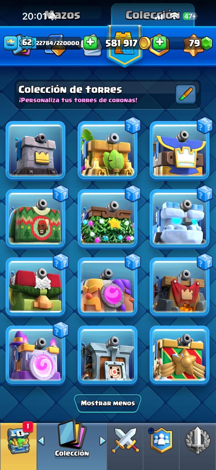 538 CLASH! CUENTA BUENA! 11,002 COPAS! 5 CARTAS AL 16 MAX! 3 CARTAS AL 15! 2 CARTAS AL 14! 1 HÉROE! 9 CARTAS EVOLUTIVAS! 53 EMOTES MUY EXCLUSIVOS Y PEDIDOS! 11 TORRES! INSIGNIA DE 6 AÑOS! (649mx @everyone