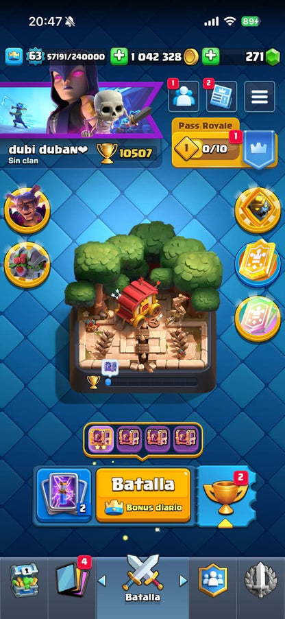 540 CLASH! CUENTA BUENA! 10,507 COPAS! 5 CARTAS AL 16 MAX! 3 CARTAS AL 15! 15 CARTAS AL 14! 1 HÉROE! 7 CARTAS EVOLUTIVAS! 96 EMOTES MUY BUENOS! 12 TORRES! INSIGNIA DE 6 AÑOS! +1M DE MONEDAS! (749mx @everyone