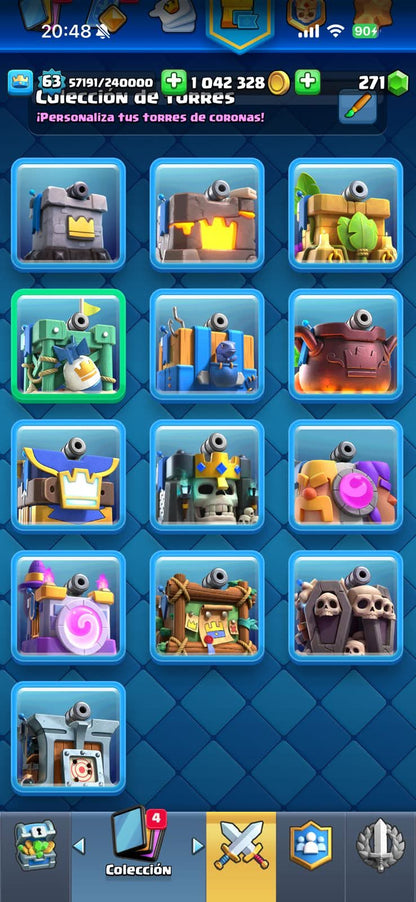 540 CLASH! CUENTA BUENA! 10,507 COPAS! 5 CARTAS AL 16 MAX! 3 CARTAS AL 15! 15 CARTAS AL 14! 1 HÉROE! 7 CARTAS EVOLUTIVAS! 96 EMOTES MUY BUENOS! 12 TORRES! INSIGNIA DE 6 AÑOS! +1M DE MONEDAS! (749mx @everyone