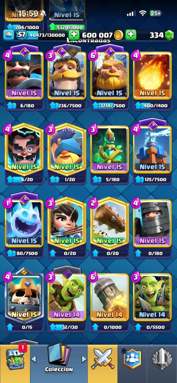 541 CLASH! 10,552 COPAS! 13 CARTAS AL 15! 12 CARTAS AL 14! 9 CARTAS EVOLUTIVAS! 96 EMOTES MUY BUENOS! + 102 BRAWL! 38,107 COPAS! 91/99 BRAWLERS! 25 BRAWLERS CON HYPERCARGA! 14 BRAWLERS AL MAX! (1099mx @everyone