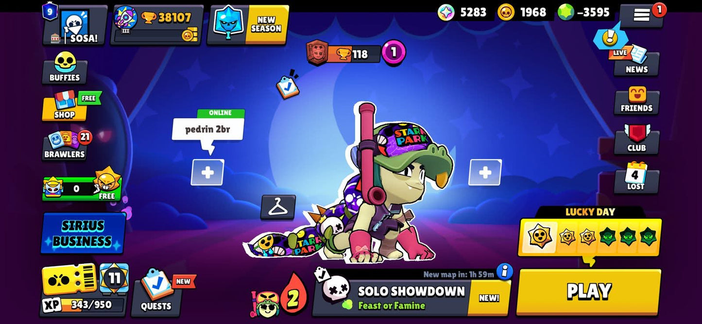 541 CLASH! 10,552 COPAS! 13 CARTAS AL 15! 12 CARTAS AL 14! 9 CARTAS EVOLUTIVAS! 96 EMOTES MUY BUENOS! + 102 BRAWL! 38,107 COPAS! 91/99 BRAWLERS! 25 BRAWLERS CON HYPERCARGA! 14 BRAWLERS AL MAX! (1099mx @everyone