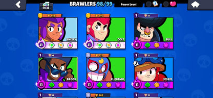 551 CLASH! 10,593 COPAS! 2 CARTAS AL 16 MAX! 10 CARTAS AL 15! 16 CARTAS AL 14! 1 HÉROE! 16 CARTAS EVOLUTIVAS! 69 EMOTES MUY EXCLUSIVOS Y PEDIDOS 800K EN MONEDAS! +BRAWL! 98/99 BRAWLERS! 44 BRAWLERS CON HYPERCARGA! 4 BRAWLERS AL MAX!(1499mx @everyone