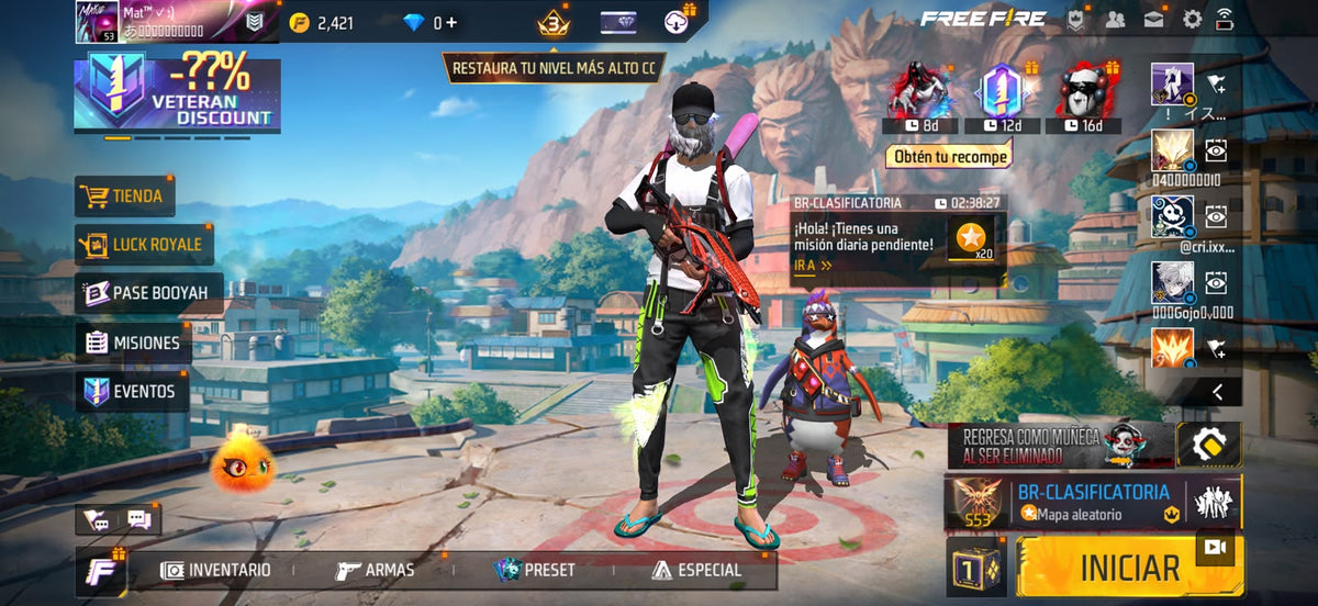 🔥 Cuenta Free Fire