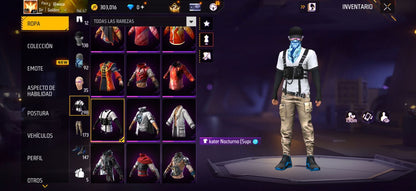 343 FREE FIRE!! CUENTA MIXTA CON 1 EVO Y BUENAS ARMAS! 298 PECHOS! CHAQUETAS DE HEROICO! PLAYERAS DE FUTBOL! ROPA DE EVENTOS CHIDOS! LA CASA DE PAPEL! ANGELICALES! PERFECTA PARA COMBINAR CON TODO! REGIÓN: SUDAMÉRICA (599mx @everyone