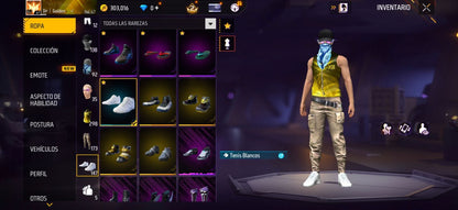 343 FREE FIRE!! CUENTA MIXTA CON 1 EVO Y BUENAS ARMAS! 298 PECHOS! CHAQUETAS DE HEROICO! PLAYERAS DE FUTBOL! ROPA DE EVENTOS CHIDOS! LA CASA DE PAPEL! ANGELICALES! PERFECTA PARA COMBINAR CON TODO! REGIÓN: SUDAMÉRICA (599mx @everyone
