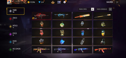 344 FREE FIRE! CUENTA SEMI VETERANA CON 1 EVO, MP40 DE INCUBADORA! 137 PECHOS! CHAQUETAS DE ORO DESDE LA S10! VENOM! NARUTO! JORDANS! ROPA DE EVENTOS Y CUBOS! PERFECTA PARA COMBINAR! REGIÓN: EEUU (399mx @everyone