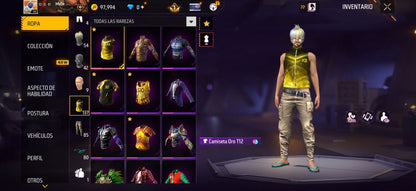 344 FREE FIRE! CUENTA SEMI VETERANA CON 1 EVO, MP40 DE INCUBADORA! 137 PECHOS! CHAQUETAS DE ORO DESDE LA S10! VENOM! NARUTO! JORDANS! ROPA DE EVENTOS Y CUBOS! PERFECTA PARA COMBINAR! REGIÓN: EEUU (399mx @everyone