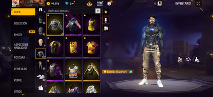 344 FREE FIRE! CUENTA SEMI VETERANA CON 1 EVO, MP40 DE INCUBADORA! 137 PECHOS! CHAQUETAS DE ORO DESDE LA S10! VENOM! NARUTO! JORDANS! ROPA DE EVENTOS Y CUBOS! PERFECTA PARA COMBINAR! REGIÓN: EEUU (399mx @everyone