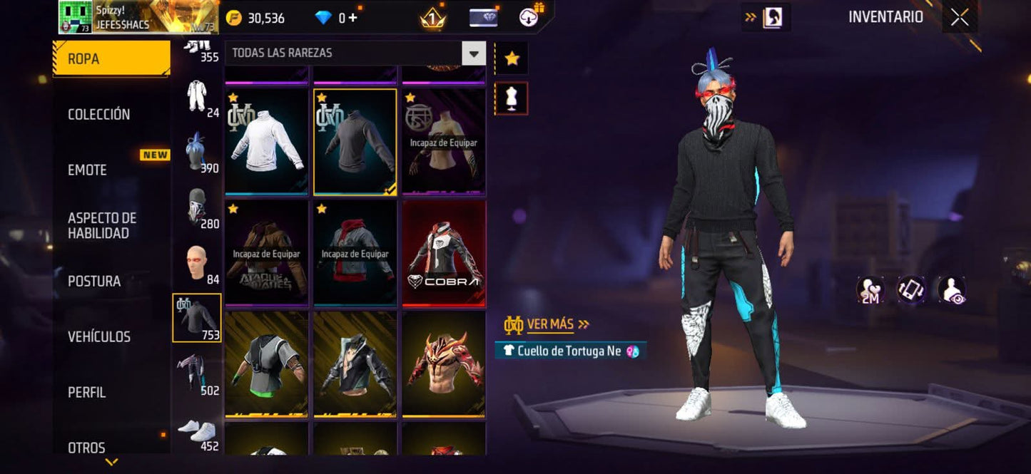 345 FREE FIRE! CUENTA MIXTA Y VETERANA CON 11 EVOS, 6 AL NIVEL MÁXIMO! 753 PECHOS! PASES ANTIGUOS! TRAJE COBRA! SCORPION! ATTACK ON TITÁN! INCUBADORAS CARAS Y CHIDAS! CHAQUETAS DE HEROICO Y ORO VETERANAS! CULLO DE TORTUGA! ANGELICALES DE HOMBRE Y...
